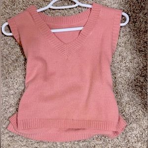 Pink Sweater Vest